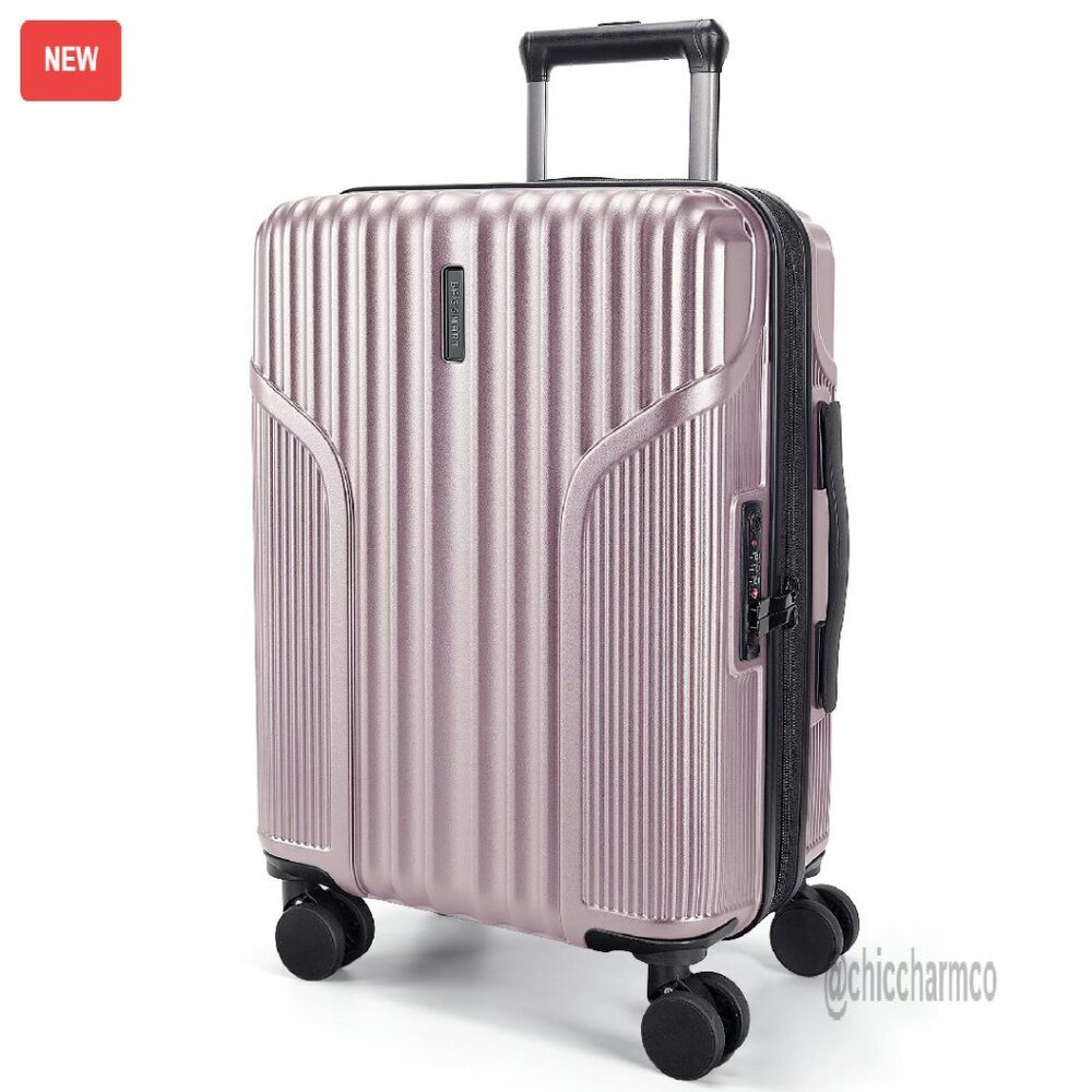 20 Inch Expandable Hardside Carry On Luggage with Spinner Wheels & TSA Lock